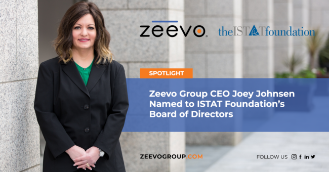 Zeevo Group CEO Joey Johnsen Named to ISTAT Foundation’s Board of Directors Zeevo Group CEO Joey Johnsen Named to ISTAT Foundation’s Board of Directors